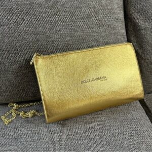 Dolce & Gabbana The One Golden Pouch On Chain New Authentic